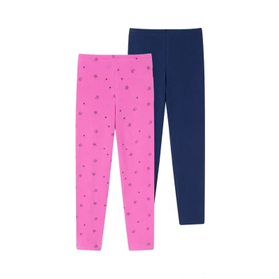 Bild av Schiesser Flicka 2 pack leggings långa kalsonger ekologisk bomull, Flerfärgad 2, 92 cm
