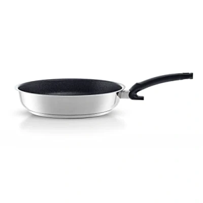 Bild av Fissler Adamant Premium/belagd rostfri stekpanna (Ø 20 cm) non stick beläggning, reptålig induktion, svart/silver