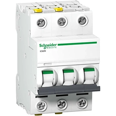 Bild av Schneider Electric Acti9 ic60n miniature circuit breaker 3p 63a c curve