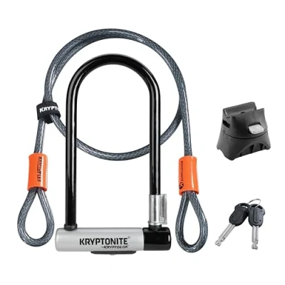 Bild av Kryptonite (001966/001072) Antirrobo u kryptolok standard w/flex tambo uye flexframe bracket (102x229) Ladado, mhando, varume, kusviba, saizi yakasarudzika, size