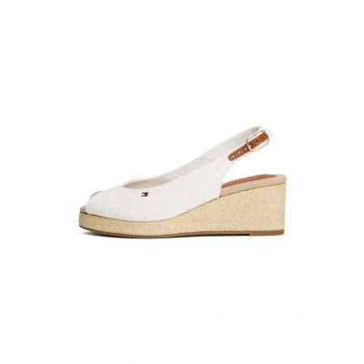 Bild av TOMMY HILFIGER dam flagga &#039;Middle WEDGE ESPAD SLINGBACK Espadrilles, WHITE (Ecru), 3,5 UK, Vit Ecru, 36 EU