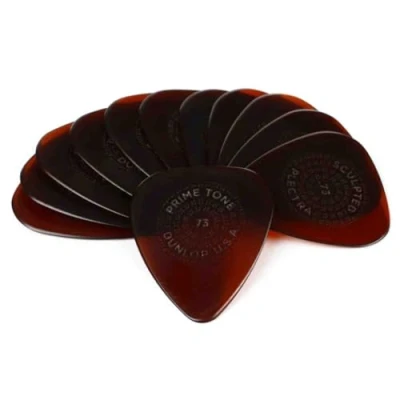 Bild av Dunlop Primetone Standard .73 mm skulpterad Plectra (rip) 12 pack