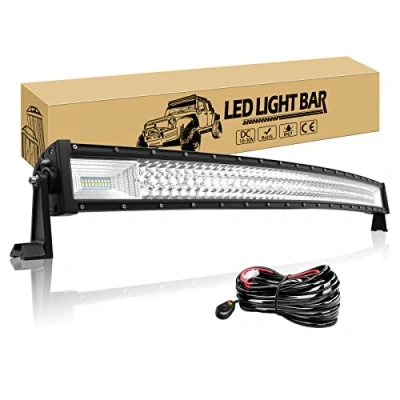 Bild av Willpower 42 tum 540 W böjd LED lampa bar punkt översvämning kombo stråle ledningssele 12 V 24 vattentät dimma arbetslampor offroad körljus för 4 x traktor lastbil ATV UTV SUV båt