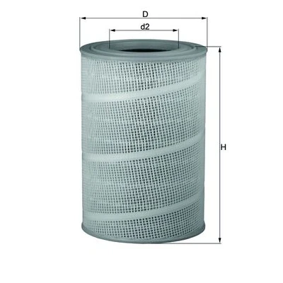 Bild av MAHLE ORIGINAL LX 714 Filtre à air 447,0 303,0 Cartouche filtrante SCANIA: 4 series, P,G,R,T series