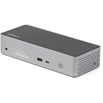 Bild av StarTech.com USB C docka 4K 60Hz Quad Monitor DisplayPort och HDMI universell dockningsstation med 100 W strömförsörjning hubb 1 x Type &amp; 3 A, Ethernet, ljud