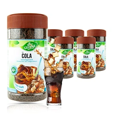 Bild av KING GEORGE Royal Tea Time, cola snabbdryck 6 x 400 g, varm och kall en njutning, omedelbar te dryck med smak, resulterar i upp till 4 l,
