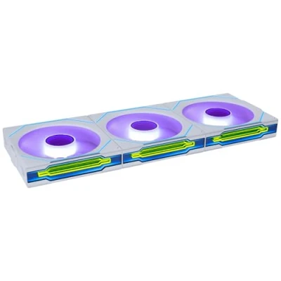 Bild av Lian Li UNI FAN SL INF Wireless 3 pack White 120mm Chassi fläkt Vit med RGB ljus 30 dBA