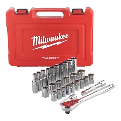 Bild av Milwaukee 4932471864 Hylsnyckelsats med standardhylsor och djupa hylsor