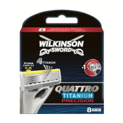 Bild av Wilkinson Svärd Quattro Titanium Precision rakblad Blades Pack of 8