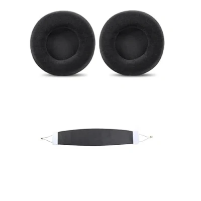 Bild av INF Ersättnings öronkuddar och pannband för SteelSeries Siberia V1, V2, V3 Prism, Ergonomisk design, Isolering Komfort, Flanell + Proteinläder