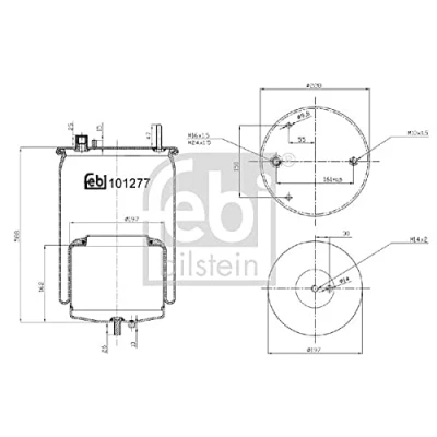 Bild av FEBI BILSTEIN 101277 Soufflet à air, suspension pneumatique