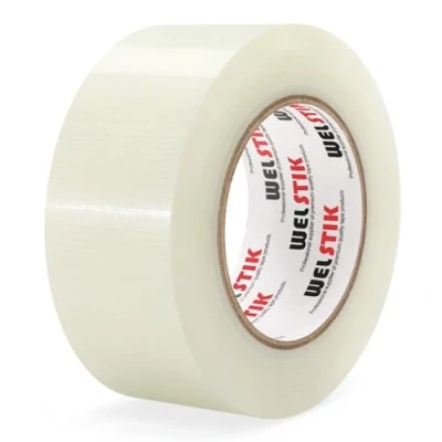Bild av WELSTIK Professionell kvalitet, vattentät tejp, färgglad tejp för reparation, gör det själv hantverk, 50 mm x 41 m, transparent