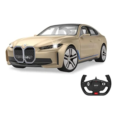 Bild av JAMARA BMW i4 Concept 1:14 2,4 GHz officiellt licenserad, ca 1 timmars körtid, 11 km/h, perfekt återbildade detaljer, detaljerad interiör, LED innerbelysning, guld, 402108