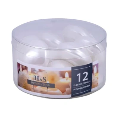 Bild av DONAU HOME Set simljus/pärlemor vit, perglans/12 stycken/2,8 x Ø 4,8 cm/4 timmar brinntid/simljus vax Sans parfym/simmande varma värmeljus ljus/middag, bröllop