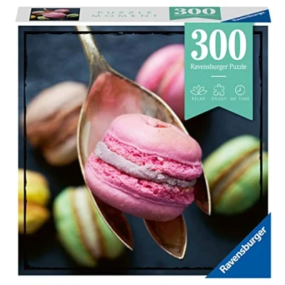 Bild av Ravensburger Vuxen nybörjarpussel Moment Puzzle 300 bitar Macaron Avslappningsaktivitet gåva Högkvalitativt pussel 39 cm x 27 17374