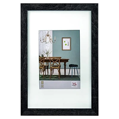 Bild av walther design tavelram mörkgrå 30 x 45 cm med passepartout, Fiorito träram EF045D
