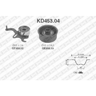 Bild av SNR KD453.04 Kit de distribution 136 OPEL: Corsa B 3/5 portes, Astra F CC, Combo Van, VAUXHALL: Mk1