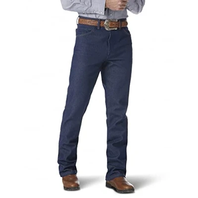 Bild av Wrangler Herr Basic Regular Fit Jean, Storlek, Längd: 32 (0945NAV 32x32), Marinblått Xsp, 35W x 32L