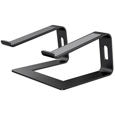 Bild av Bewahly Hållare för bärbar dator, aluminiumventilerat bärbart PC stativ, ergonomiskt laptopstativ MacBook Pro/Air, Yta, HP, Dell, Lenovo, Acer, ASUS, 10&quot; 17&quot; bärbara datorer svart