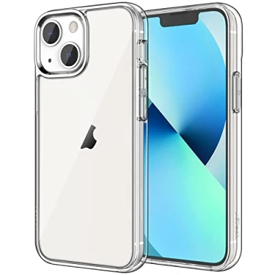 Bild av JETech Skal för iPhone 13 6,1 Tum, Anti Gulning Stötsäkert Bumper Case, Repfri Klar Tillbaka, Transparent