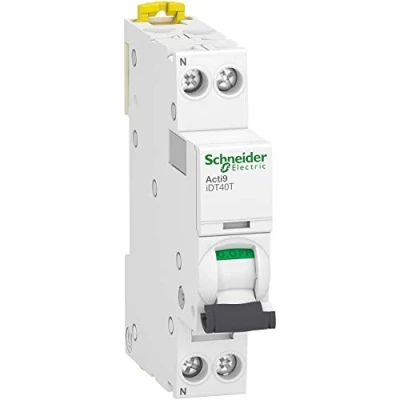 Bild av Schneider Electric Acti9 iDT40T modulär brytare 1P+N 16A C kurva 4500A/6kA A9P22616