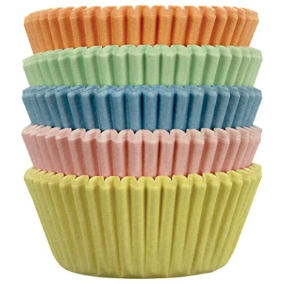Bild av PME Pastellpapper bakfodral, ministorlek, 100 st (flerfärgad), perfekt för muffins, sagokakor och bullar