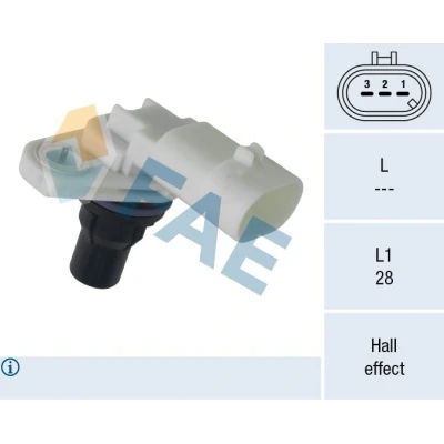 Bild av Sensor, kamaxelgivare, fiat bravo ii, doblo buss, cargo, linea, punto evo, scudo flak/chassi, 5010505317, 55206561, 55