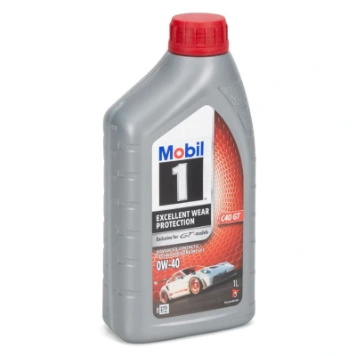 Bild av Mobil 1 C40 GT 0W 40 1I Huile moteur 157842 MERCEDES BENZ: Classe C Berline, A, OPEL: Corsa D 3/5 portes, E portes