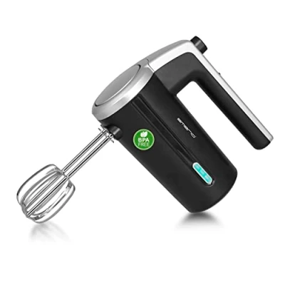 Bild av EMERIO trådlös batterihandmixer/omrörare 2 omrörningsstavar 3 hastigheter 000 mAh/7,4 V BPA fri batterinivå display USB laddningskabel upp till 10 cykler à min uppladdningsbar