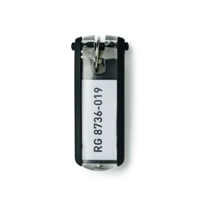 Bild av Durable 195700 nyckelbricka Key Clip, lätt att öppna &amp; märka, 6 st, svart