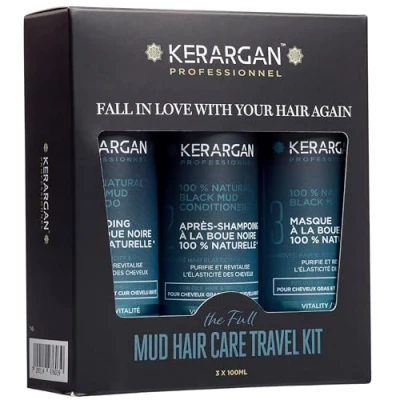 Bild av Kerargan Kit Voyage Revitalisant à la Boue Noire 3x100ml