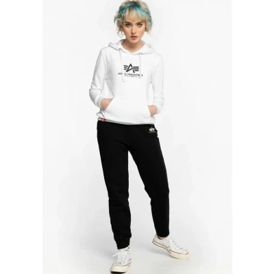 Bild av Alpha Industries New Basic Hoody Huvtröja Sweat för damer White