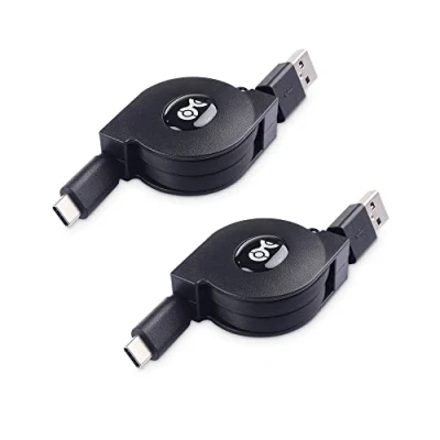 Bild av Cable Matters kort infällbar USB C kabel (infällbar till kabel) 1m