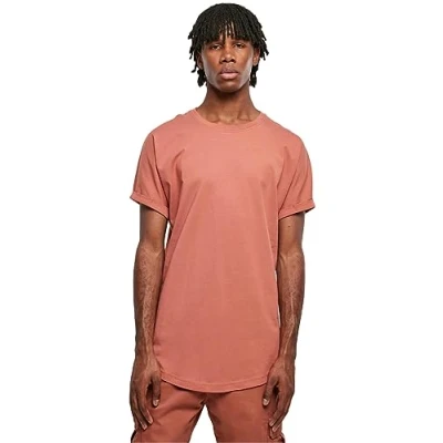Bild av Urban Classics LONG Shaped Turnup Tshirt bas, Storlek: XXL, Terracotta