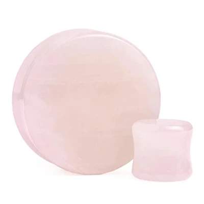 Bild av 2 st mätare opal öronproppar piercing smyckesset dubbel utsvängning sadel töjning gage tunnlar expanderare 5 mm, 10mm(00g), Guldsten, Ingen ädelsten