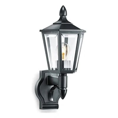 Bild av Steinel utomhuslampa L 15 svart, klassisk vägglampa för utomhusbruk, lykta, max. 60 W, E27, utan rörelsedetektor
