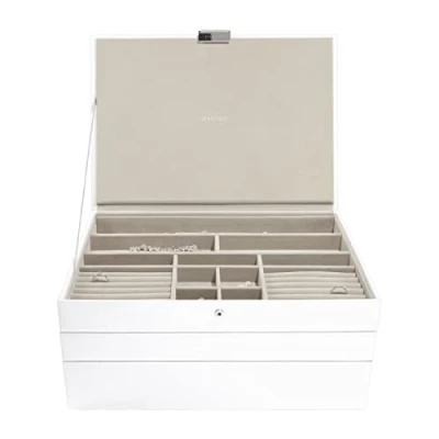 Bild av Stackers Taupe Supersize smyckeskrin set med 3