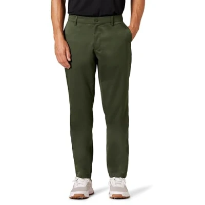 Bild av Amazon Essentials mäns atletisk passform stretchgolfbyxor (finns i stora och långa), mörk oliv, 42 B x 29 L