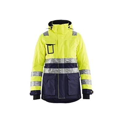 Bild av VARSELPARKAS 4472 1987 VINTER DAM VARSELGUL/MARINBLÅ XS Beijerbygg Byggmaterial