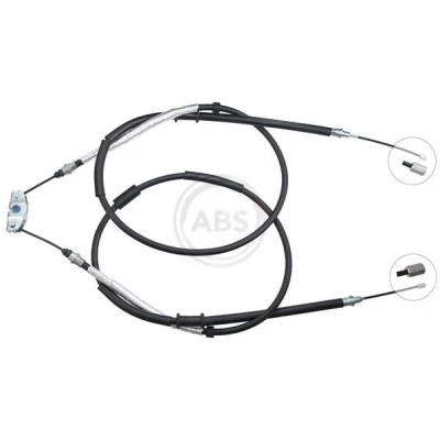 Bild av A.B.S. K10085 Câble De Frein 1492, 1477 à tambour pour direction droite/à gauche OPEL: Corsa D 3/5 portes