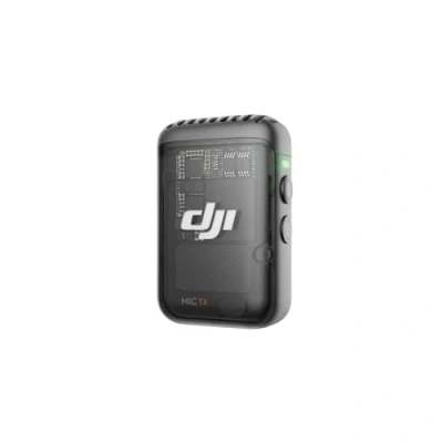 Bild av DJI Mic 2 sändare (svart), trådlös mikrofon med intelligent brusreducering, 14 timmars intern inspelning, 6 timmarsbatteri, magnetfäste, Bluetooth