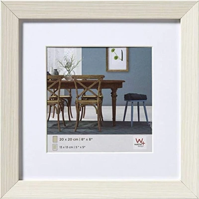 Bild av walther design tavelram vit 40 x cm med passepartout, Fiorito träram EF440W