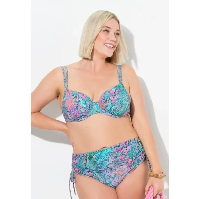 Bild av Ulla Popken Python AVEC Bonnets À Armatures ET Bretelles Doubles Ajustables SET Bikini, Storlek: 52, Light caribbean green