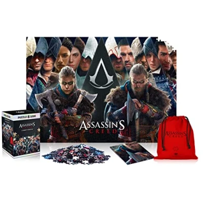 Bild av Good Loot Assassin&#039;S Creed: Legacy Puzzle Inkluderar affisch och väska Videospel Pussel för vuxna tonåringar Födelsedags julgåvor spelare 1000 stycken 68cm x 48cm