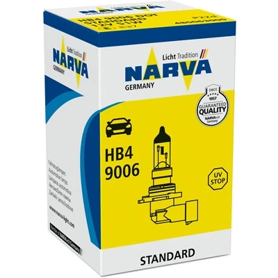 Bild av NARVA 480063000 Ampoule, projecteur longue portée HB4 12V 51W Halogène VOLKSWAGEN: Tiguan I, Golf 6, 5, BMW: 5 Berline, 3 Touring