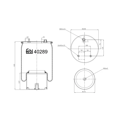Bild av Bälgar, luftfjädring FEBI BILSTEIN 40289