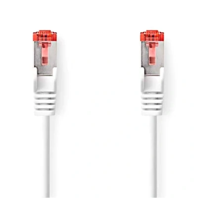 Bild av NEDIS Cat 6 kabel RJ45 (8P8C) kontakt S/FTP rund PVC LSZH kuvert 1,00 m vit