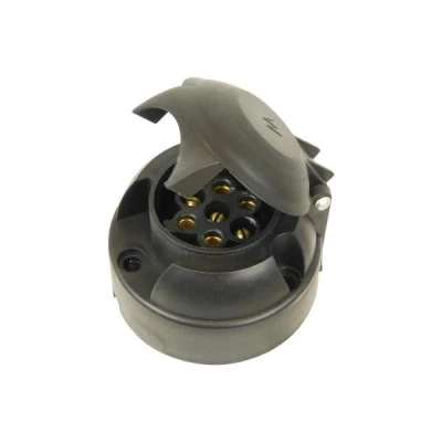 Bild av CARPOINT 0410002 Prise de remorque 12 7 Matière plastique avec enveloppe protectrice contre l&#039;eau projetée ISO 1724 N