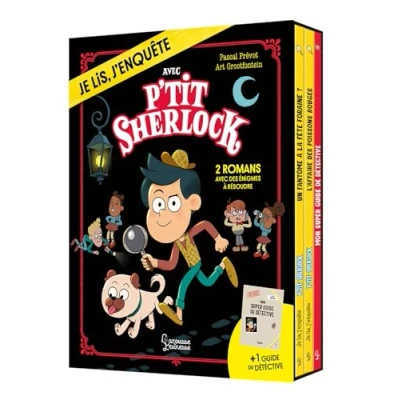 Bild av COFFRET P&#039;tit Sherlock 2 romans + 1 guide détective: