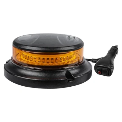 Bild av AOHEWEI LED varningsljus Bärnstensfärgad, 8 blinkande &amp; 2 roterande mönster 12/24V 36st blixtlampa med magnetisk bas för fordonsskobuss traktorgrävmaskiner lastbil